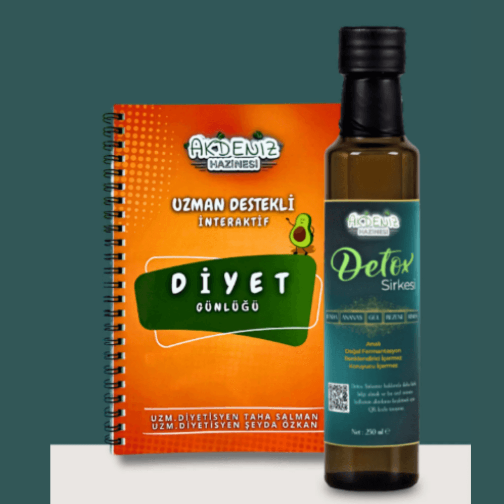 İnteraktif Diyet Günlüğü + 14 Bileşenli Detox Sirke